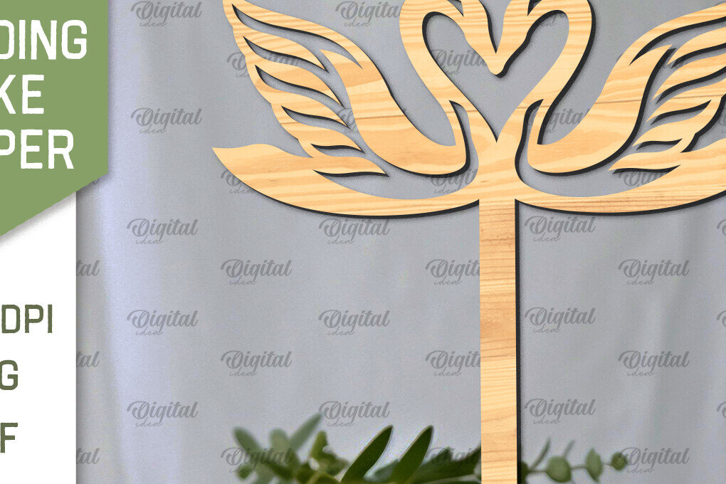 Intra απο ξύλο plywood 3mm-4mm πάχος – Topper Γαμήλιας Τούρτας Κοπή Laser Δίασταση  20x20 cm INTRAFABR-98918000