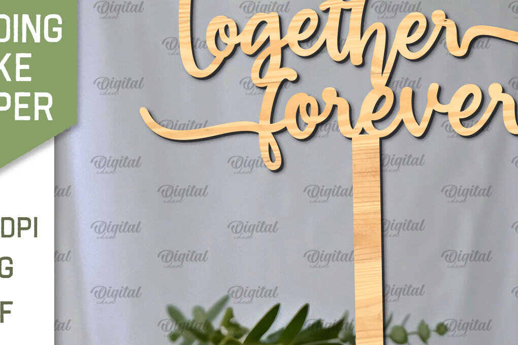 Intra απο ξύλο plywood 3mm-4mm πάχος – Topper Γαμήλιας Τούρτας Κοπή Laser Δίασταση  20x20 cm INTRAFABR-98918144