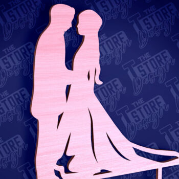 Intra απο ξύλο plywood 3mm-4mm πάχος –  κοπής Laser Topper Topper Γαμήλιας Τούρτας Δίασταση  20x20 cm INTRAFABR-94079678 - Image 1