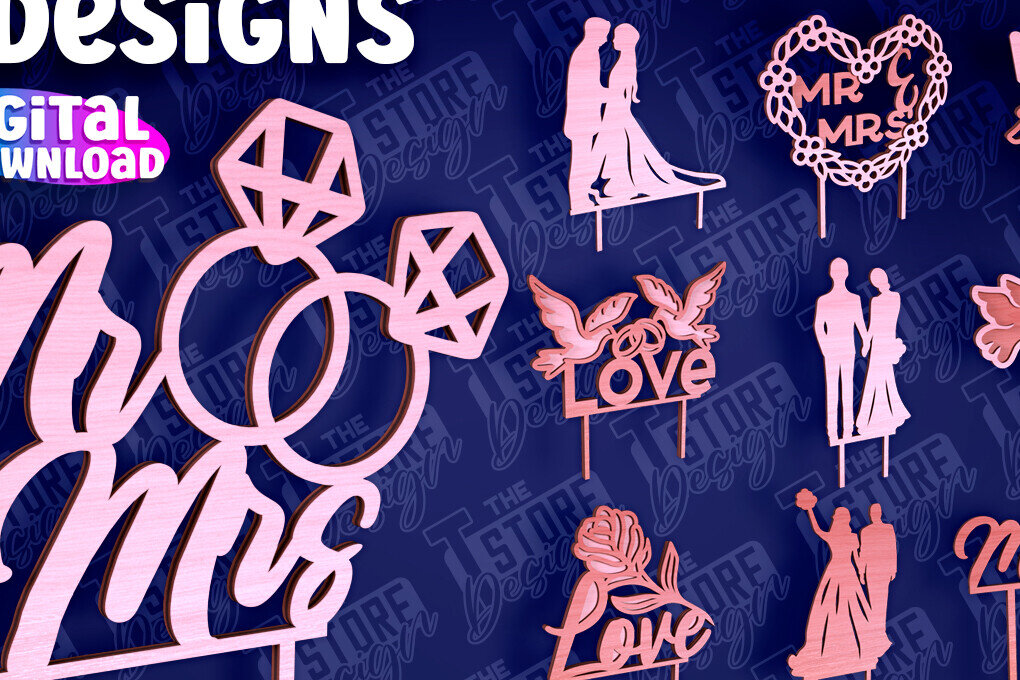 Intra απο ξύλο plywood 3mm-4mm πάχος –  κοπής Laser Topper Topper Γαμήλιας Τούρτας Δίασταση  20x20 cm INTRAFABR-94079704