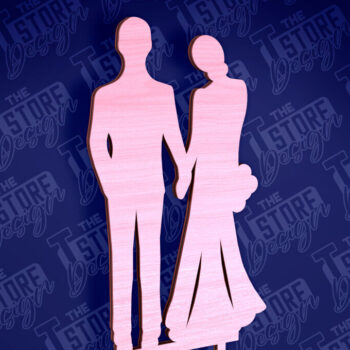 Intra απο ξύλο plywood 3mm-4mm πάχος –  κοπής Laser Topper Topper Γαμήλιας Τούρτας Δίασταση  20x20 cm INTRAFABR-94079704 - Image 8