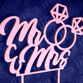 Intra απο ξύλο plywood 3mm-4mm πάχος –  κοπής Laser Topper Topper Γαμήλιας Τούρτας Δίασταση  20x20 cm INTRAFABR-94079704 - Image 9