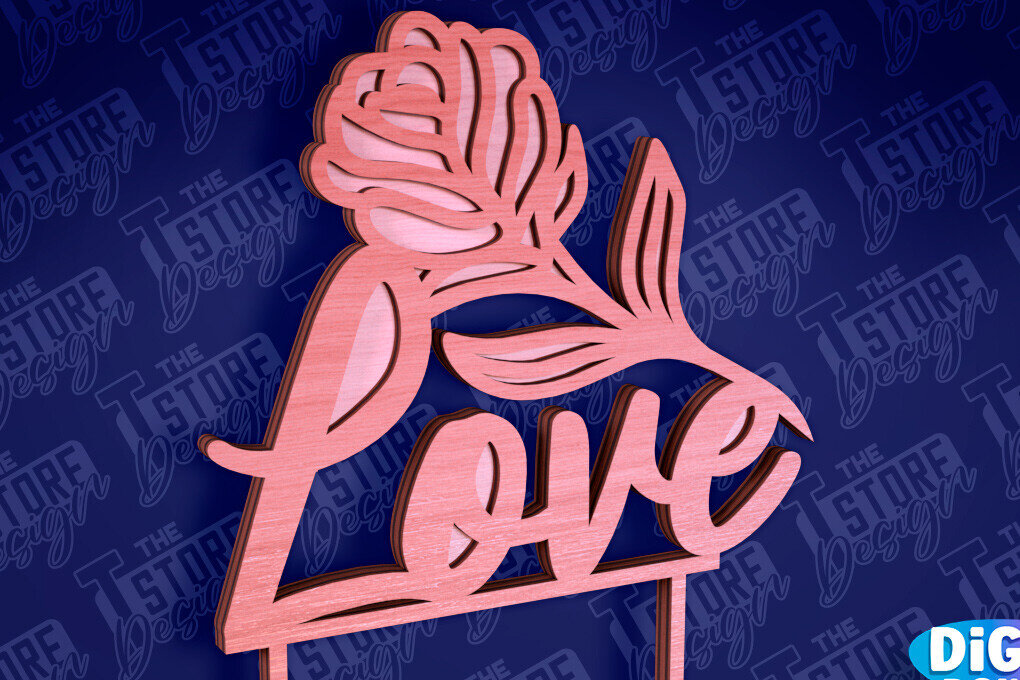 Intra απο ξύλο plywood 3mm-4mm πάχος –  κοπής Laser Topper Topper Γαμήλιας Τούρτας Δίασταση  20x20 cm INTRAFABR-94079633