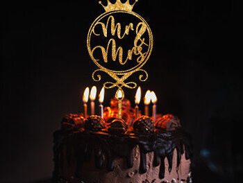 Intra απο ξύλο plywood 3mm-4mm πάχος – Topper Γαμήλιας Τούρτας Δίασταση  20x20 cm INTRAFABR-29805067 - Image 1