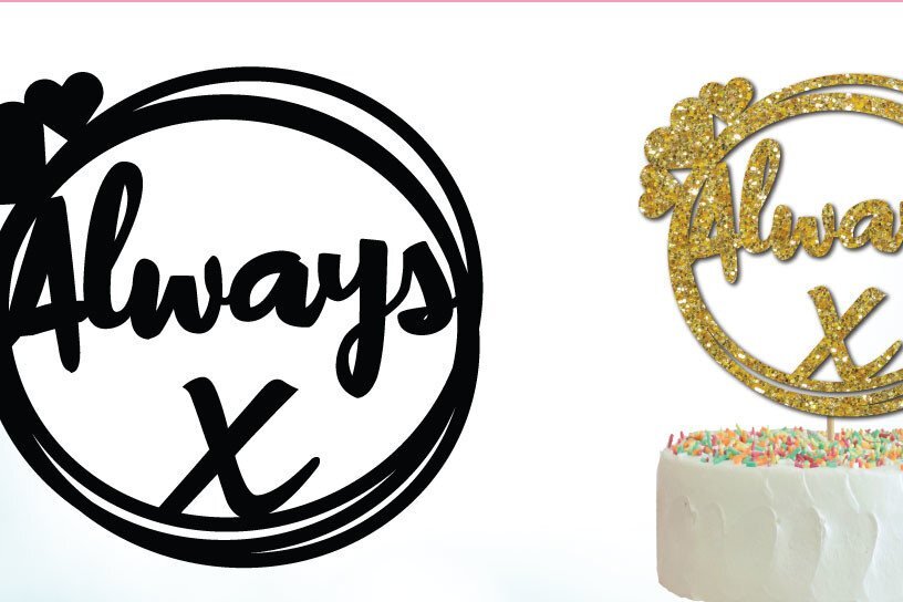 Intra απο ξύλο plywood 3mm-4mm πάχος – Αρχείο κοπής για τούρτα γάμου Cricut Δίασταση  20x20 cm INTRAFABR-35954200