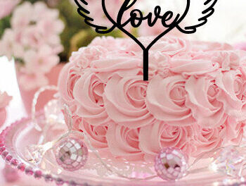 Intra απο ξύλο plywood 3mm-4mm πάχος – Γαμήλια τούρτα Topper Design Δίασταση  40x30 cm INTRAFABR-29794362 - Image 2