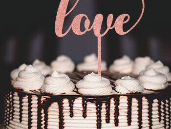 Intra απο ξύλο plywood 3mm-4mm πάχος – Γαμήλια τούρτα Topper Design Δίασταση  40x30 cm INTRAFABR-29793407 - Image 1