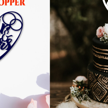 Intra απο ξύλο plywood 3mm-4mm πάχος – Topper Γαμήλιας Τούρτας. Ο κύριος και η κυρία Δίασταση  20x20 cm INTRAFABR-20986900 - Image 1