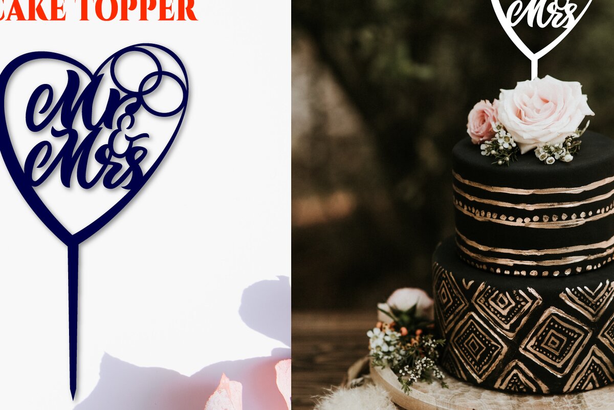 Intra απο ξύλο plywood 3mm-4mm πάχος – Topper Γαμήλιας Τούρτας. Ο κύριος και η κυρία Δίασταση  20x20 cm INTRAFABR-20986900