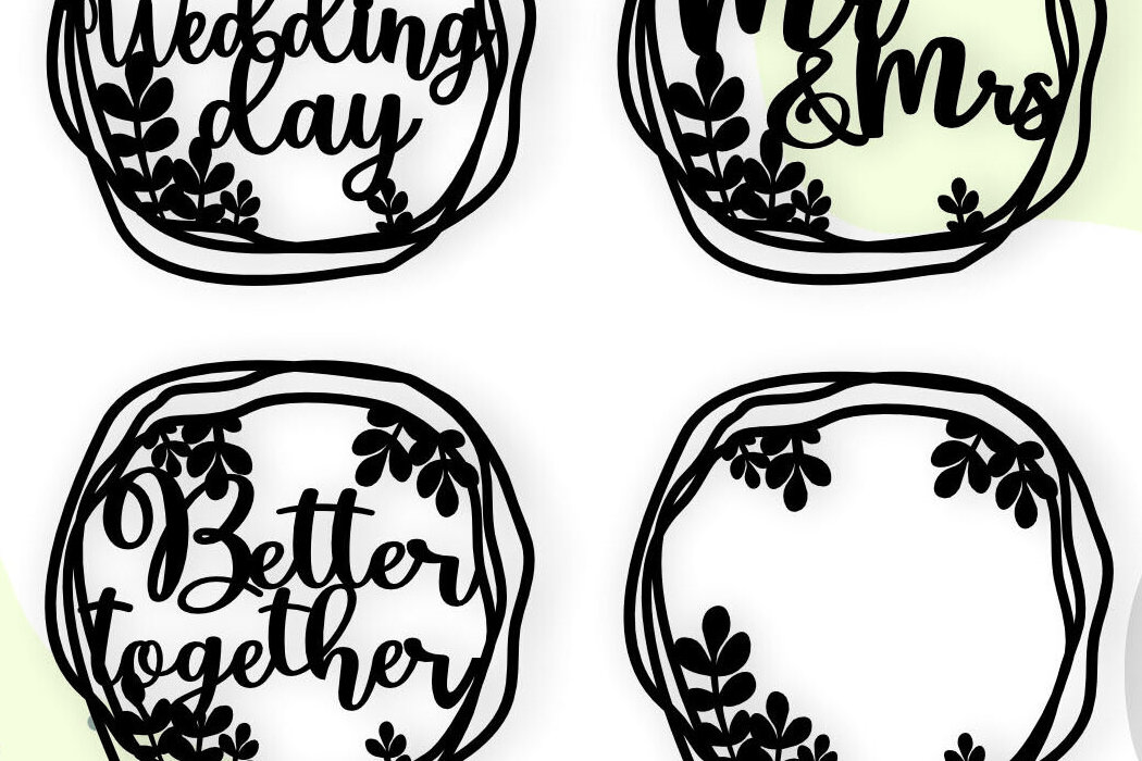 Intra απο ξύλο plywood 3mm-4mm πάχος – Wedding Cake Topper, Mr and Mrs Δίασταση  20x20 cm INTRAFABR-117202267