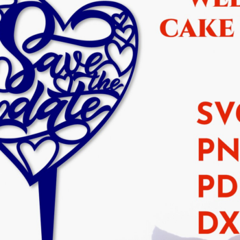 Intra απο ξύλο plywood 3mm-4mm πάχος – Topper Γαμήλιας Τούρτας. Αποθηκεύστε την ημερομηνία Δίασταση  20x20 cm INTRAFABR-20987813 - Image 1