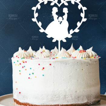 Intra απο ξύλο plywood 3mm-4mm πάχος – Topper Γαμήλιας Τούρτας, Wedding Δίασταση  20x20 cm INTRAFABR-119732285 - Image 1