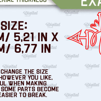 Intra απο ξύλο plywood 3mm-4mm πάχος – Πακέτο κοπής Laser Toppers Wedding Cake Toppers Δίασταση  20x20 cm INTRAFABR-98973966 - Image 2