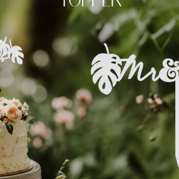 Intra απο ξύλο plywood 3mm-4mm πάχος – Πακέτο Toppers Wedding Cake Δίασταση  20x20 cm INTRAFABR-120481646 - Image 4