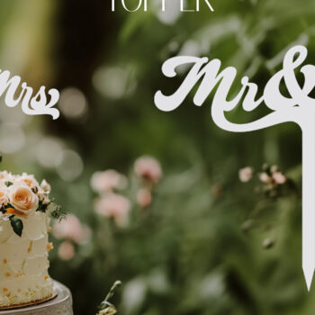 Intra απο ξύλο plywood 3mm-4mm πάχος – Πακέτο Toppers Wedding Cake Δίασταση  20x20 cm INTRAFABR-120481646 - Image 7