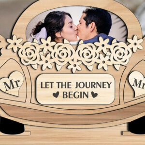 Intra απο ξύλο plywood 3mm-4mm πάχος – Δώρο με κορνίζα φωτογραφιών αυτοκινήτου γάμου Δίασταση 20x20 cm INTRAFABR-105812883