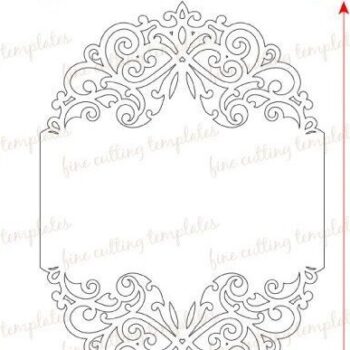 Intra απο ξύλο plywood 3mm-4mm πάχος – Γαμήλια κάρτα Cutout Πρότυπο Cricut Δίασταση  20x20 cm INTRAFABR-32546263 - Image 2