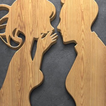 Intra απο ξύλο plywood 3mm-4mm πάχος – Πακέτο Laser Ρολόι Γάμου Δίασταση  20x20 cm INTRAFABR-122067438 - Image 3