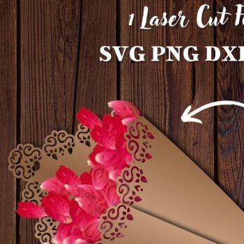 Intra απο ξύλο plywood 3mm-4mm πάχος – Πρότυπο κώνου γάμου Δίασταση  20x20 cm INTRAFABR-34159404 - Image 1