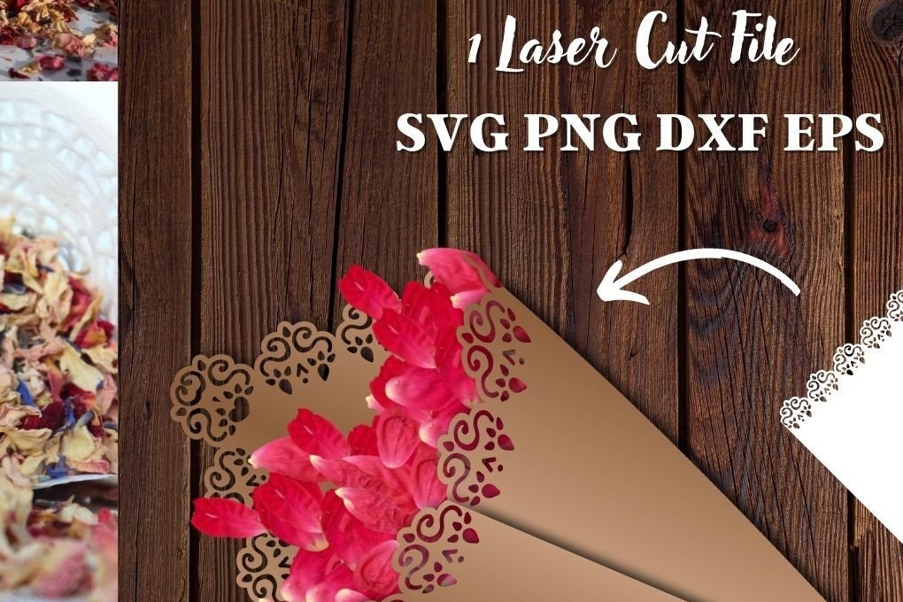 Intra απο ξύλο plywood 3mm-4mm πάχος – Πρότυπο κώνου γάμου Δίασταση  20x20 cm INTRAFABR-34159404