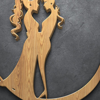 Intra απο ξύλο plywood 3mm-4mm πάχος – Wedding Couple Story Δίασταση  20x20 cm INTRAFABR-122067994 - Image 7
