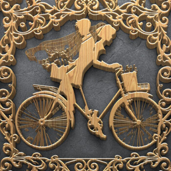 Intra απο ξύλο plywood 3mm-4mm πάχος – Wedding Couple Story Δίασταση  20x20 cm INTRAFABR-122067994 - Image 8