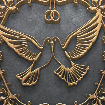 Intra απο ξύλο plywood 3mm-4mm πάχος – Wedding Couple Story Δίασταση  20x20 cm INTRAFABR-122067994 - Image 9