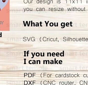 Intra απο ξύλο plywood 3mm-4mm πάχος – Γάμος Cricut, επέτειος διάνυσμα Δίασταση  20x20 cm INTRAFABR-81184543 - Image 2