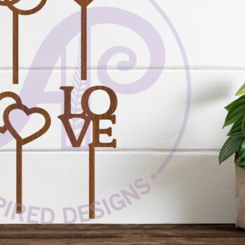 Intra απο ξύλο plywood 3mm-4mm πάχος – Toppers Cupcake γάμου, 6 σχεδίων Δίασταση  20x20 cm INTRAFABR-87946712 - Image 2