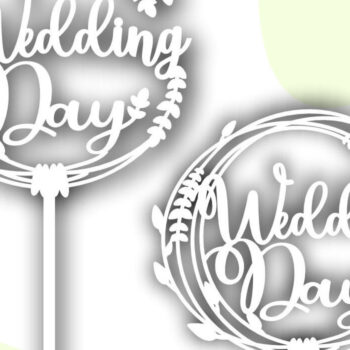 Intra απο ξύλο plywood 3mm-4mm πάχος – Wedding Day Cake Topper, Mr and Mrs Δίασταση  20x20 cm INTRAFABR-116492219 - Image 5