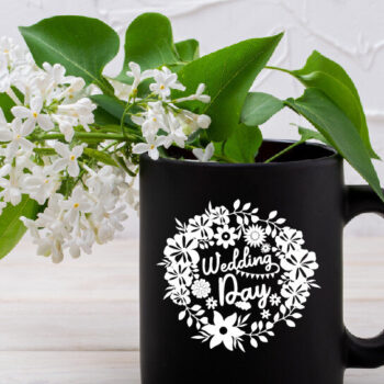 Intra απο ξύλο plywood 3mm-4mm πάχος – Wedding Day Laser/χάρτινο  κοπής Δίασταση  20x20 cm INTRAFABR-61609931 - Image 3