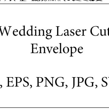 Intra απο ξύλο plywood 3mm-4mm πάχος – Πρότυπο κοπής με λέιζερ φακέλων γάμου. Δίασταση  20x20 cm INTRAFABR-4812560 - Image 3