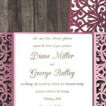 Intra απο ξύλο plywood 3mm-4mm πάχος – Κάρτα πύλης γάμου Δίασταση  20x20 cm INTRAFABR-31198725 - Image 1