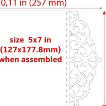 Intra απο ξύλο plywood 3mm-4mm πάχος – Προσκλητήριο Γάμου Γάμου Κοπή Laser Δίασταση  20x20 cm INTRAFABR-31264414 - Image 2