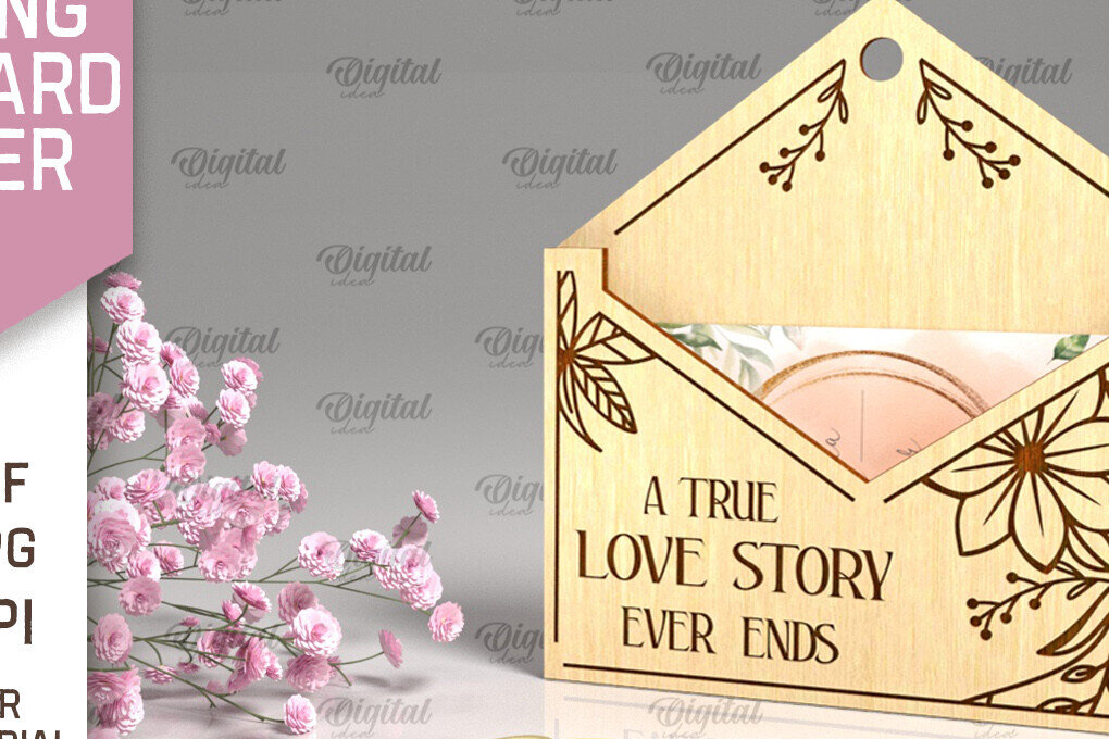 Intra απο ξύλο plywood 3mm-4mm πάχος – Θήκη δώρου γάμου με Δίασταση  20x20 cm INTRAFABR-94149349