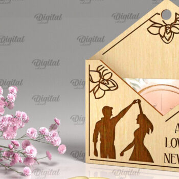 Intra απο ξύλο plywood 3mm-4mm πάχος – Πακέτο Laser Δωροθήκης Γάμου Δίασταση  20x20 cm INTRAFABR-94327413 - Image 4