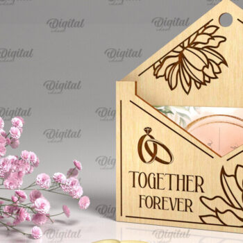 Intra απο ξύλο plywood 3mm-4mm πάχος – Πακέτο Laser Δωροθήκης Γάμου Δίασταση  20x20 cm INTRAFABR-94327413 - Image 7