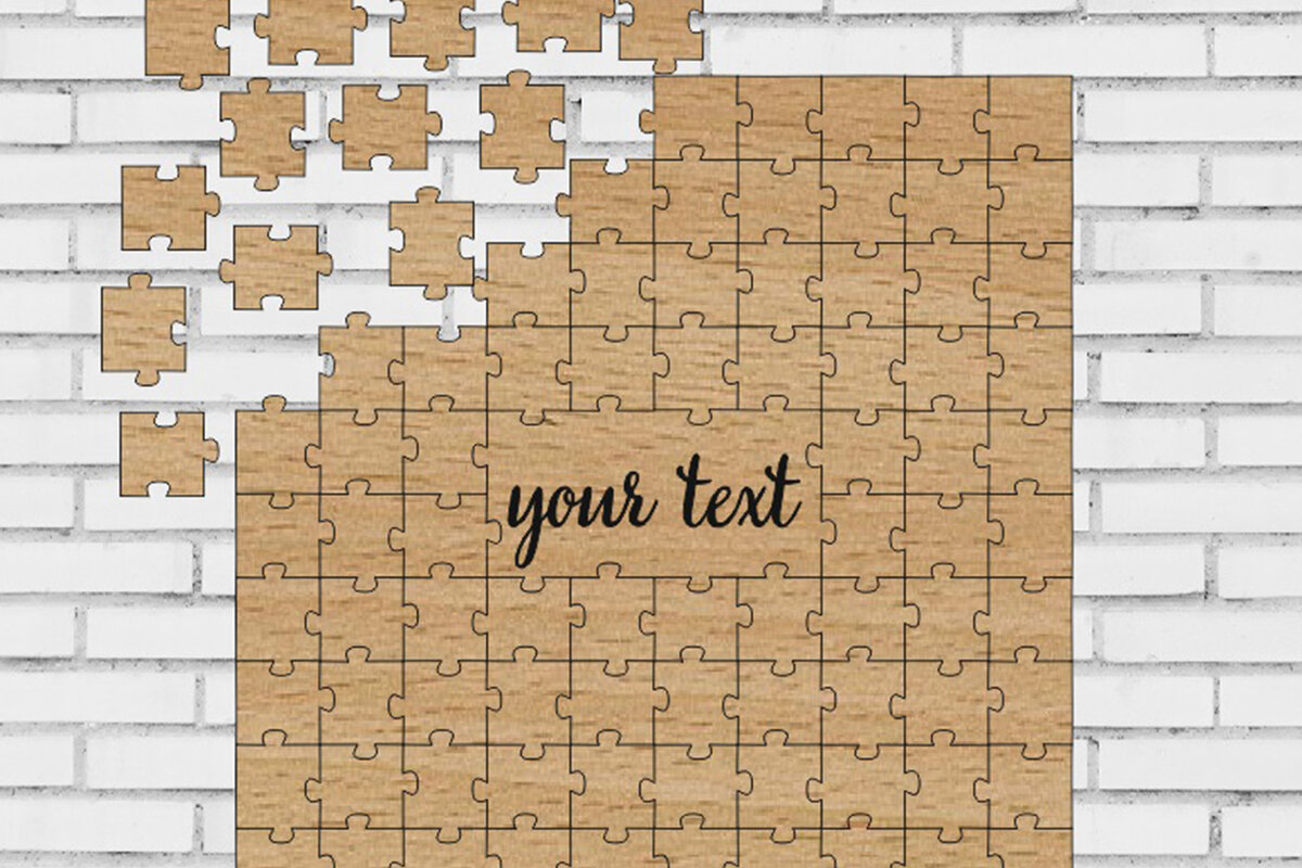 Intra απο ξύλο plywood 3mm-4mm πάχος – Παζλ Βιβλίο Επισκεπτών Γάμου, Αρχείο Κοπής Δίασταση  20x20 cm INTRAFABR-3926868