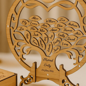 Intra απο ξύλο plywood 3mm-4mm πάχος – Δέντρο ευχών για καλεσμένους γάμου Δίασταση 20x20 cm INTRAFABR-123633807