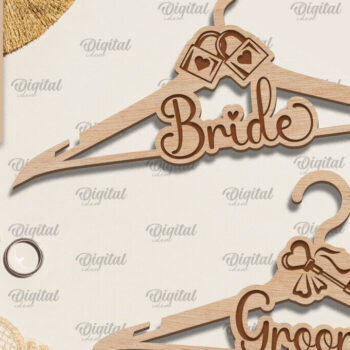 Intra απο ξύλο plywood 3mm-4mm πάχος – Κρεμάστρες Γάμου Δέσμη κοπής με λέιζερ Δίασταση  20x20 cm INTRAFABR-96586038 - Image 7