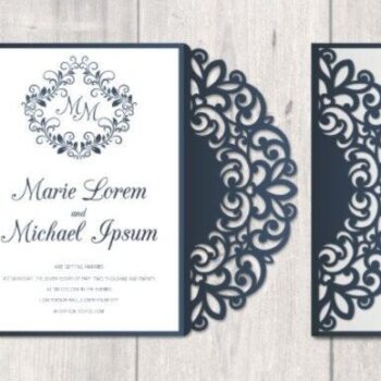 Intra απο ξύλο plywood 3mm-4mm πάχος – Προσκλητήριο Γάμου Δίασταση  20x20 cm INTRAFABR-31198706 - Image 1