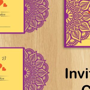 Intra απο ξύλο plywood 3mm-4mm πάχος – Προσκλητήριο γάμου Δίασταση 20x20 cm INTRAFABR-32210798