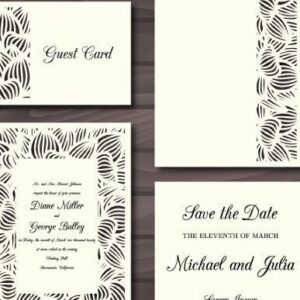 Intra απο ξύλο plywood 3mm-4mm πάχος – Προσκλητήρια γάμου Set Cricut Δίασταση 20x20 cm INTRAFABR-32501101