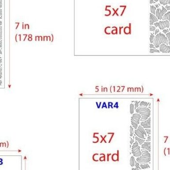 Intra απο ξύλο plywood 3mm-4mm πάχος – Προσκλητήρια γάμου Set Cricut Δίασταση  20x20 cm INTRAFABR-32501101 - Image 3