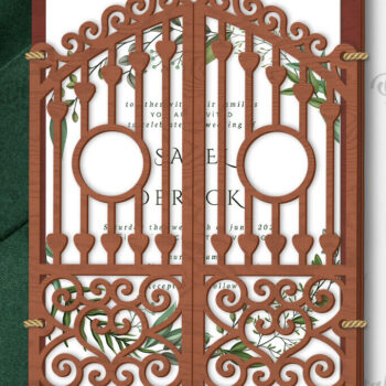 Intra απο ξύλο plywood 3mm-4mm πάχος – Πακέτο Laser Κάτοχοι Προσκλητηρίων Γάμου Δίασταση  20x20 cm INTRAFABR-120039563 - Image 5