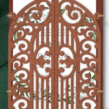 Intra απο ξύλο plywood 3mm-4mm πάχος – Πακέτο Laser Κάτοχοι Προσκλητηρίων Γάμου Δίασταση  20x20 cm INTRAFABR-120039563 - Image 7