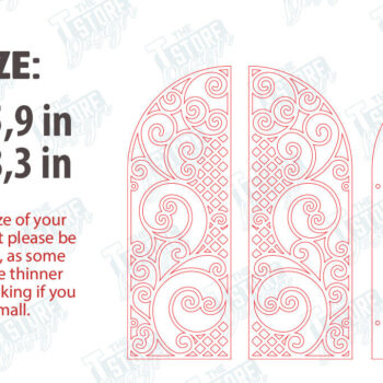 Intra απο ξύλο plywood 3mm-4mm πάχος – Προσκλητήριο γάμου Bundle |CNC Δίασταση  20x20 cm INTRAFABR-123770605 - Image 2