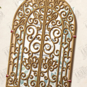 Intra απο ξύλο plywood 3mm-4mm πάχος – Προσκλητήριο γάμου Bundle |CNC Δίασταση  20x20 cm INTRAFABR-123770605 - Image 4