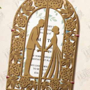 Intra απο ξύλο plywood 3mm-4mm πάχος – Προσκλητήριο Γάμου | Αρχείο CNC Δίασταση 20x20 cm INTRAFABR-123770535