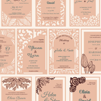 Intra απο ξύλο plywood 3mm-4mm πάχος – Σετ Προσκλητήριο Γάμου Δίασταση  20x20 cm INTRAFABR-124401753 - Image 7